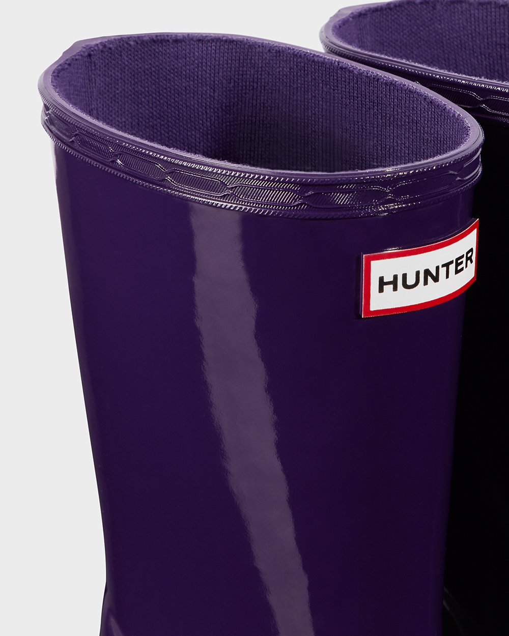 Bottes de Pluie Hunter Original First Classic Gloss Enfant Bleu Violette QLNPUCT-16